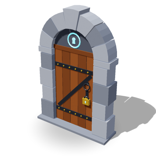 Locked Dungeon Door